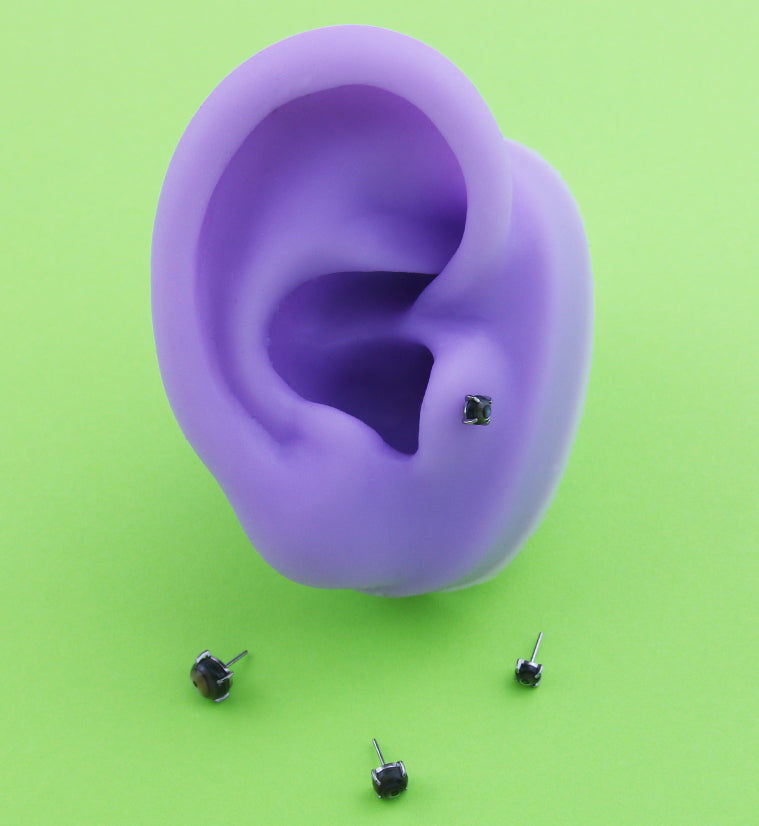 Prong Abalone Shell Titanium Threadless Top