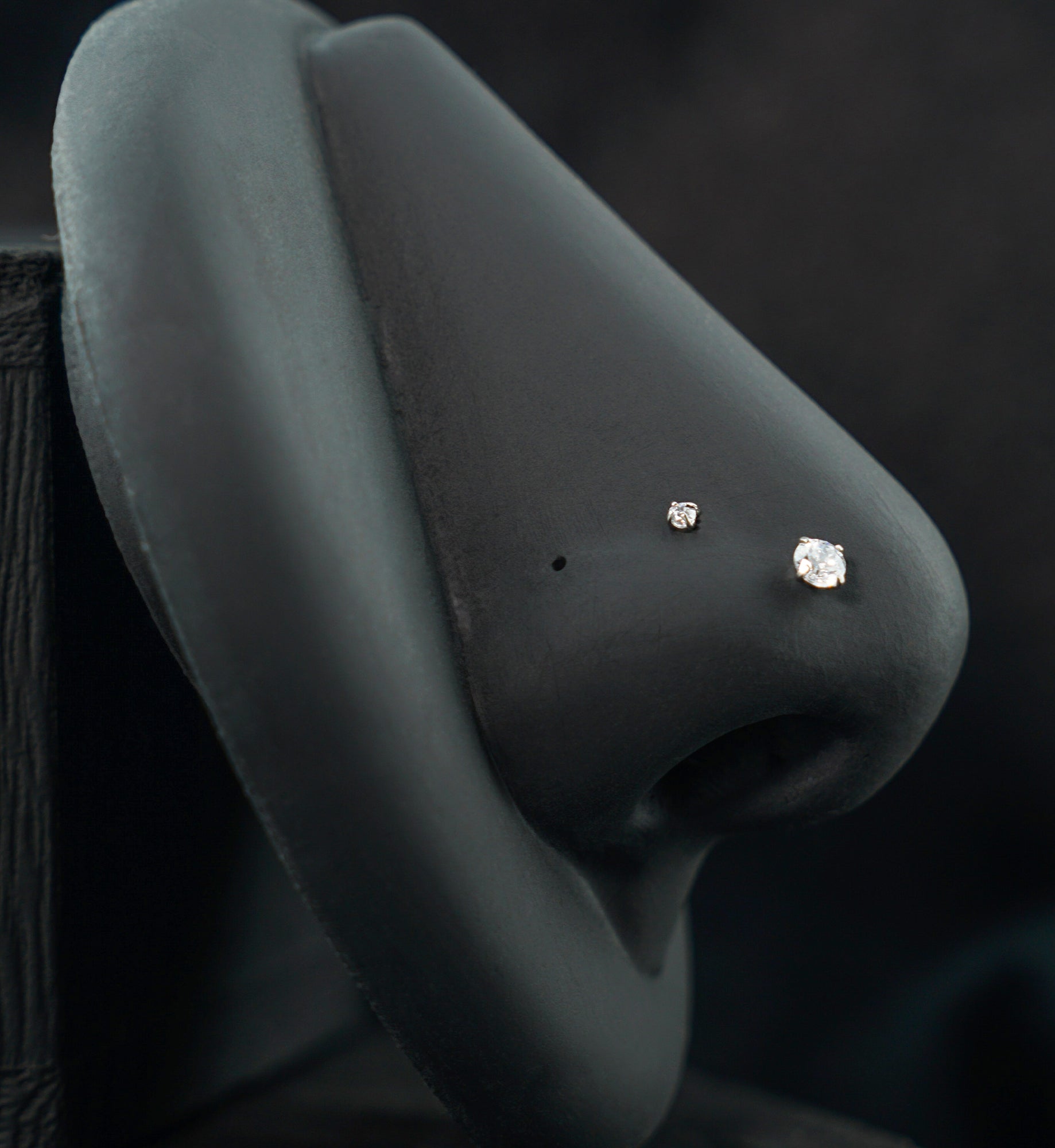 Prong Clear CZ Stainless Steel L Bend/Stud/Hoop Variety Pack (6 Pack)