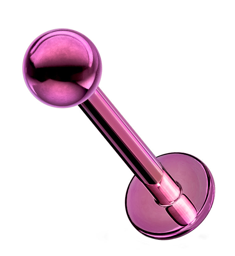 Purple PVD Labret Post