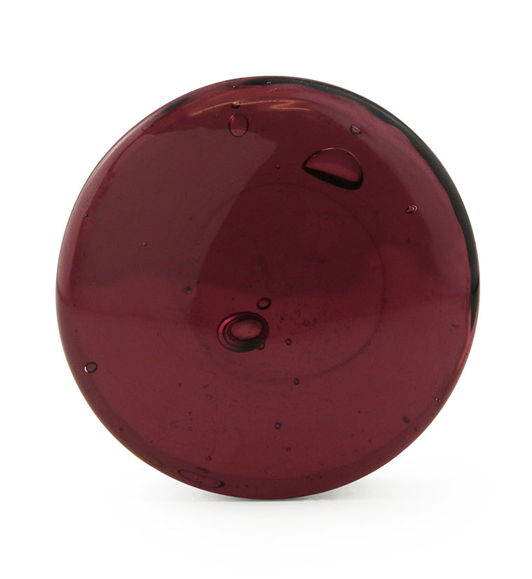 Convex Purple Glass Plugs - Double Flare