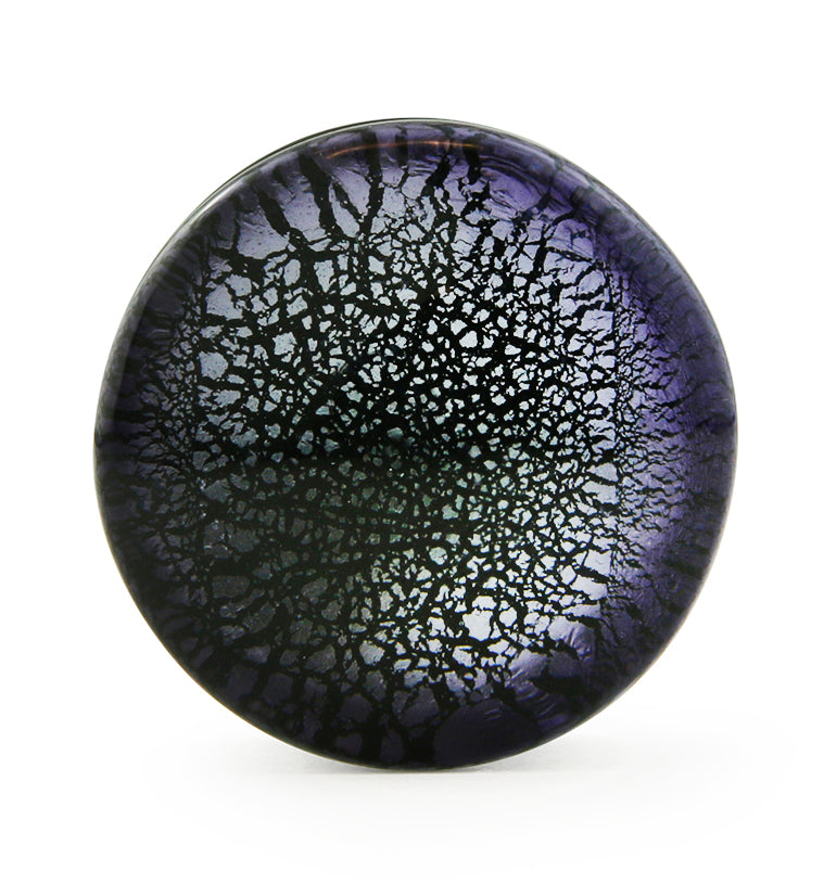 Purple Dichroic Glass Plugs