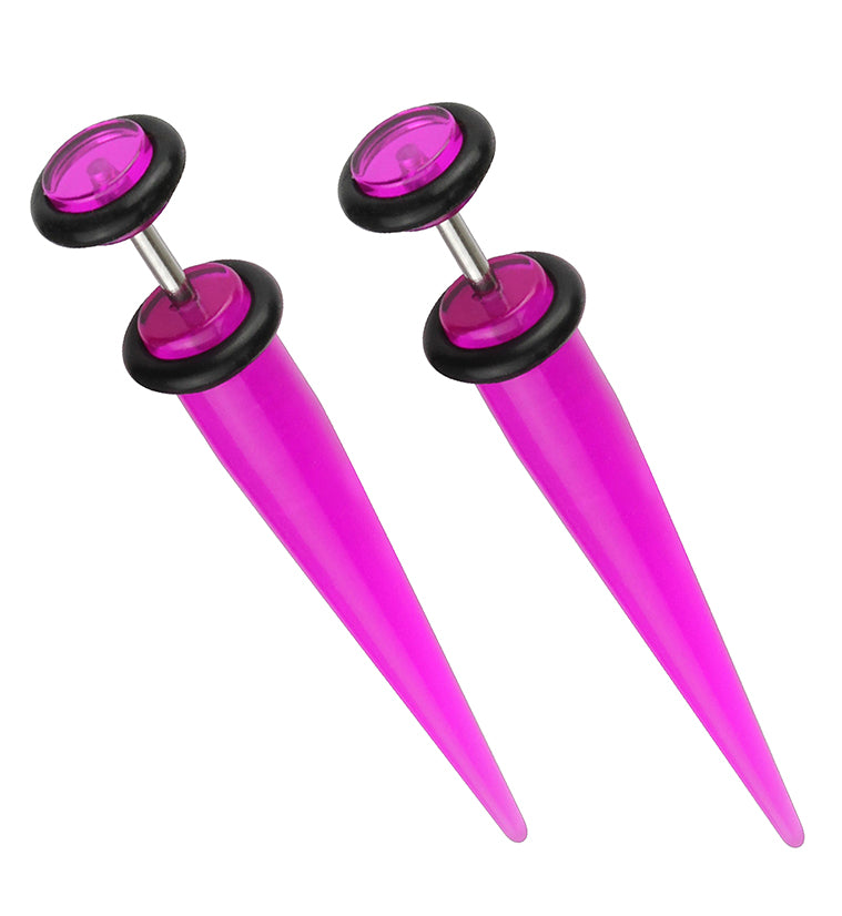Fake Gauge U.V. Purple Tapers