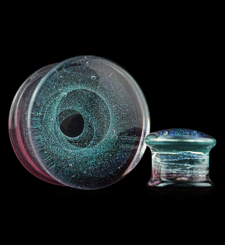 Purple Interstellar Glass Double Flare Plugs