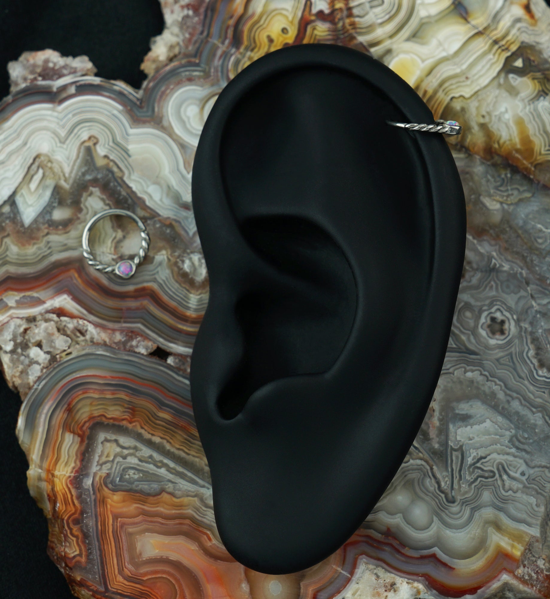 Purple Opalite Twine Seamless Ring