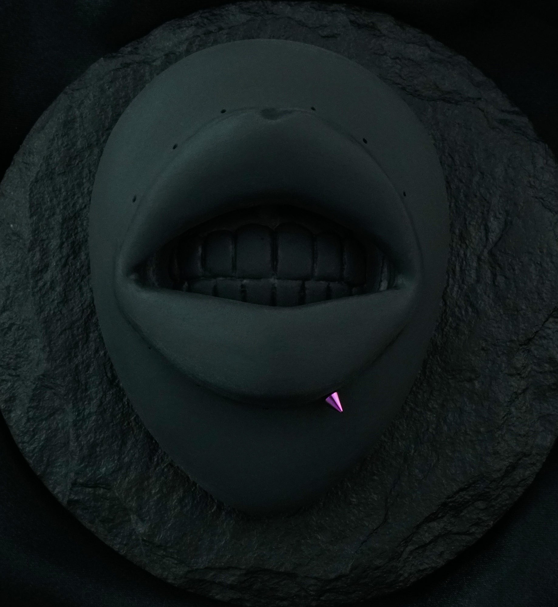 Purple PVD Spike Labret Flatback