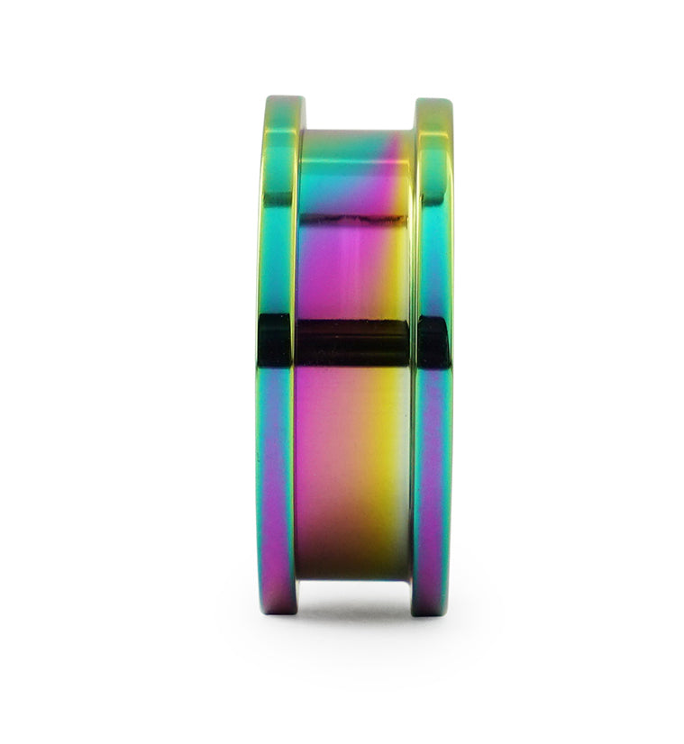 Stainless Steel Rainbow Screw on Tunnels