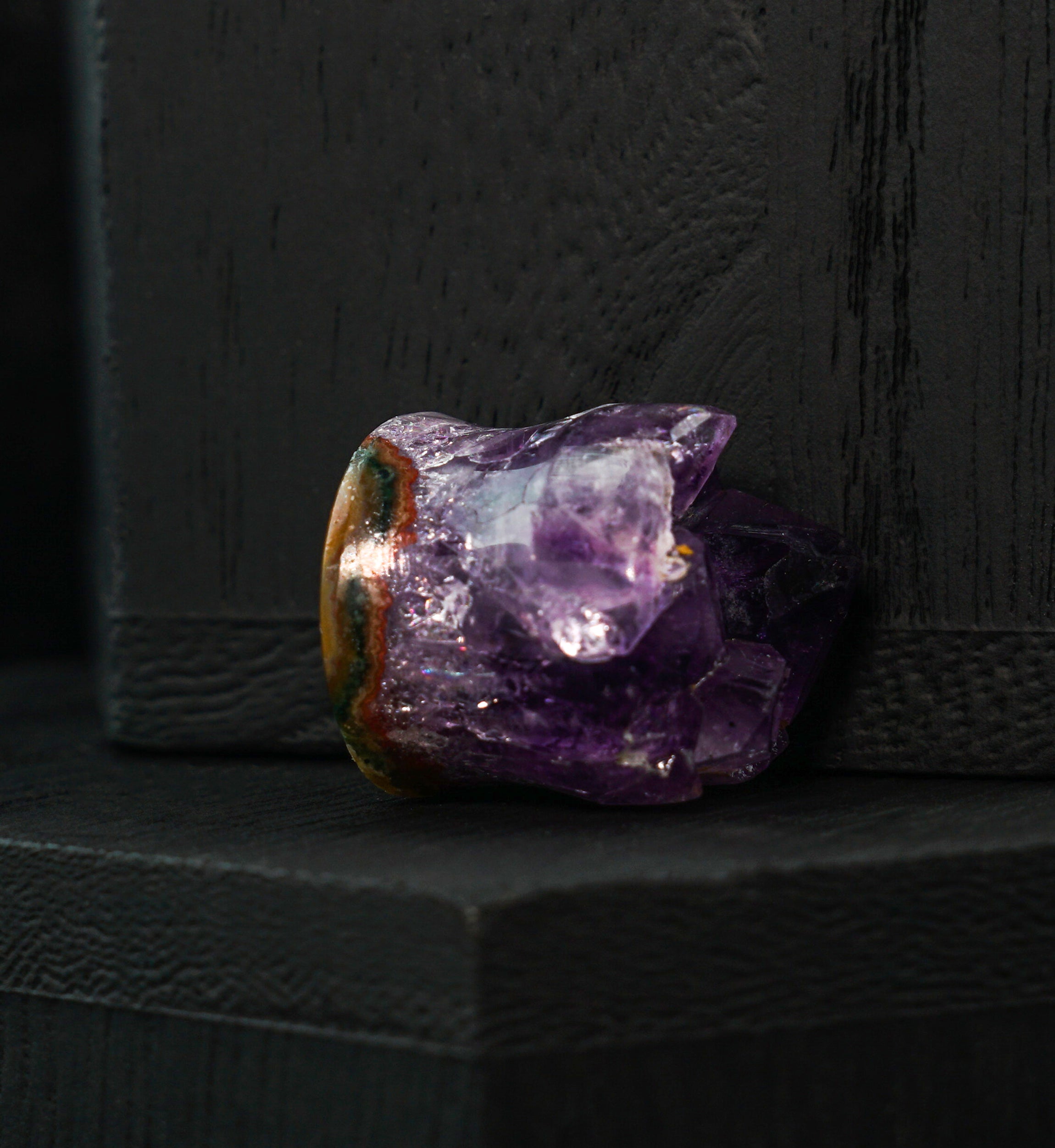 Raw Amethyst Plug 5/8" (16mm) (Single Plug) Version 1