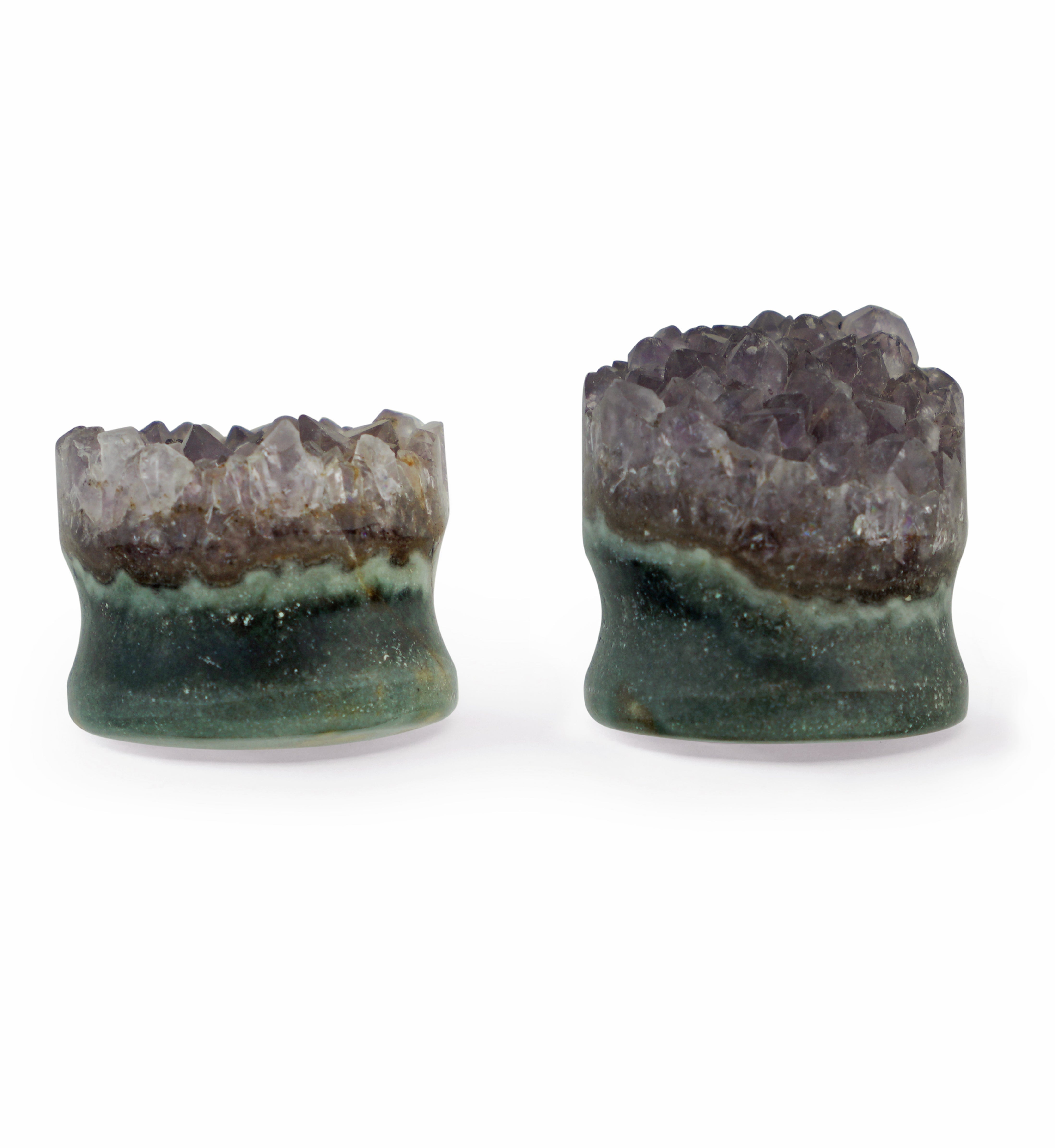 Raw Amethyst Plugs 7-8" (22mm) Version 9