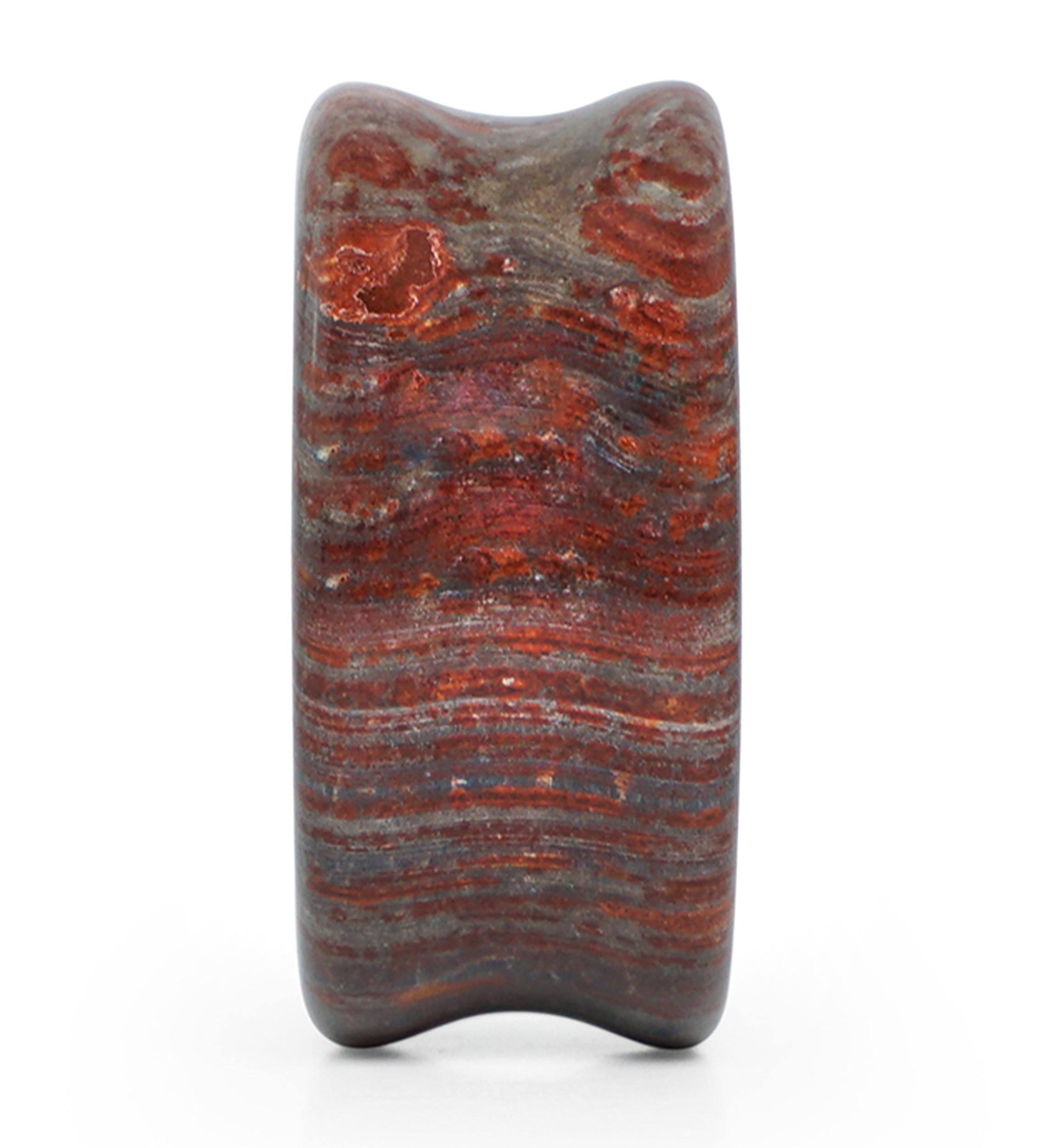 Red Brecciated Jasper Stone Plugs