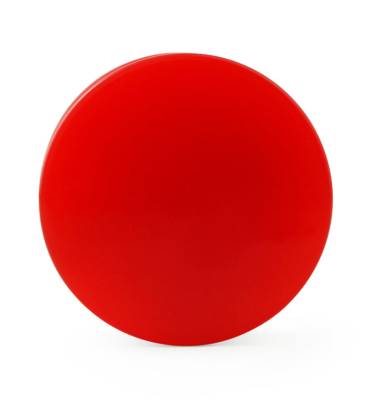 Red Double Flare Solid Plugs