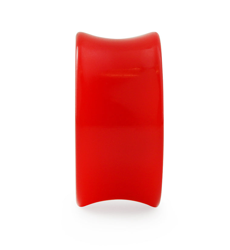 Red Double Flare Solid Plugs