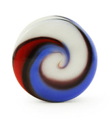 Blue & Red Swirl Design Plugs