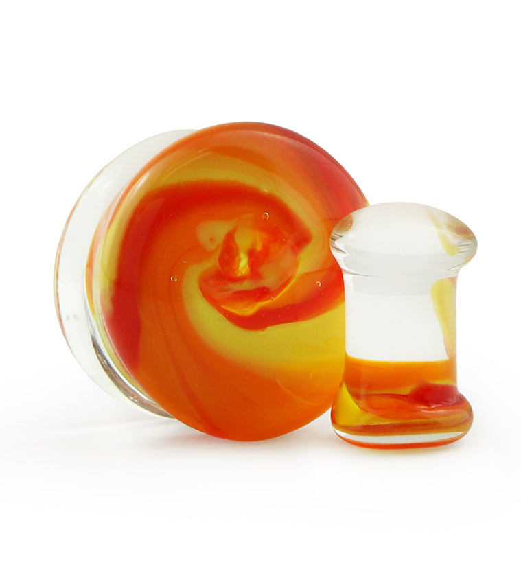 Cano Red & Yellow Glass Plugs