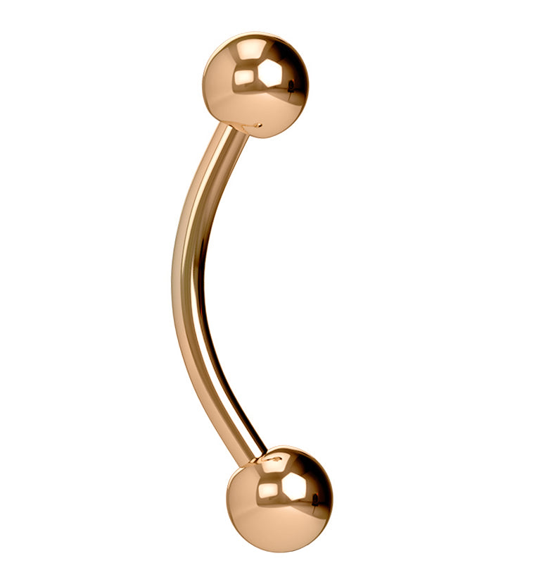 Rose Gold Curved Barbell
