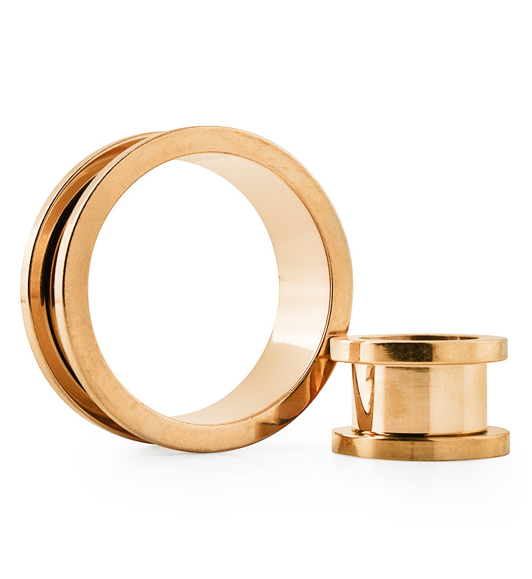 Rose Gold PVD Stainless Steel Tunnels