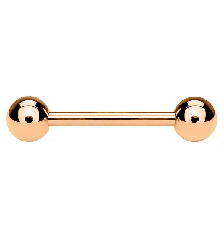 Rose Gold PVD Stainless Steel Barbell