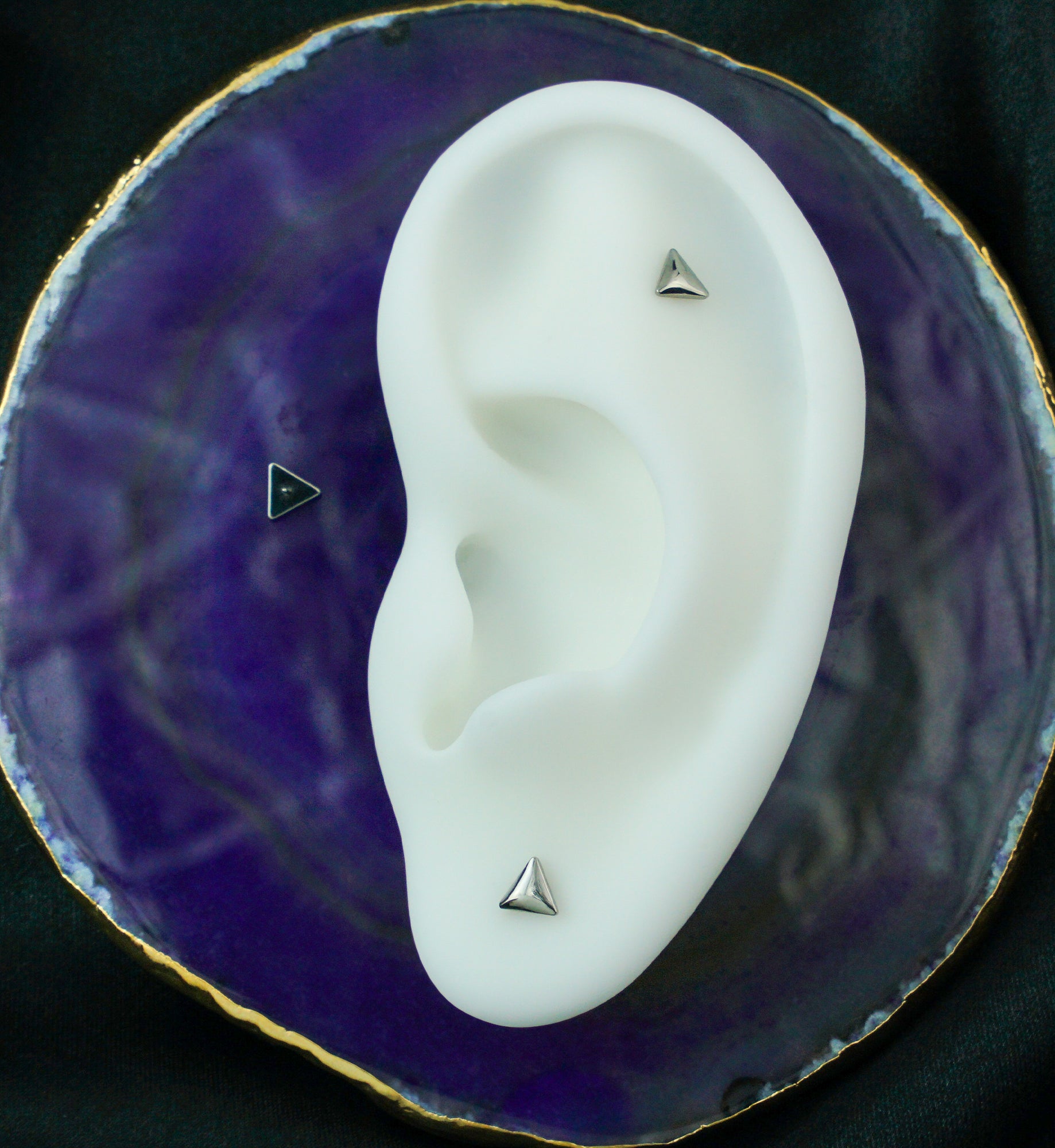 Rounded Triangle Titanium Threadless Top