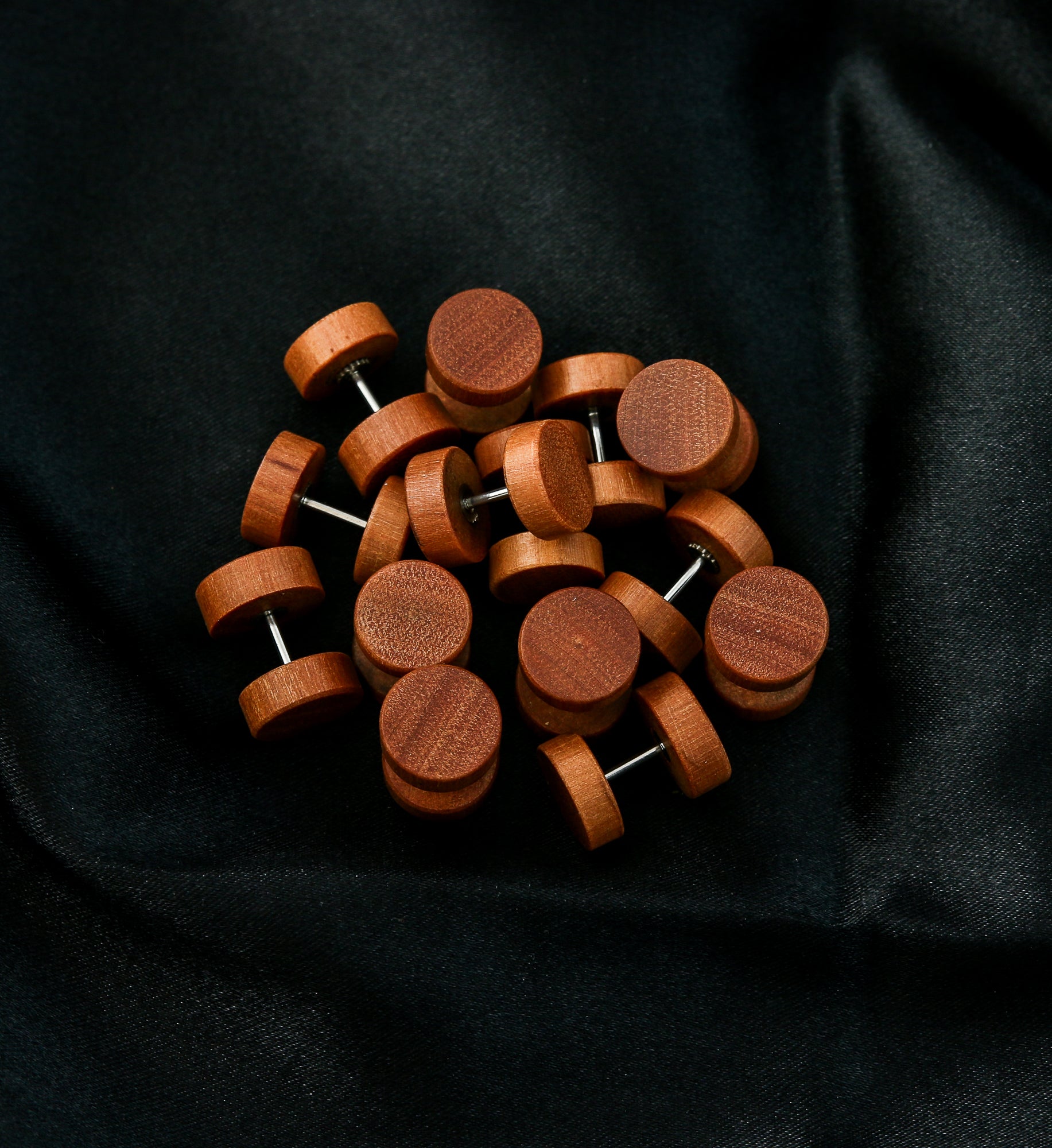 Saba Wood Fake Gauge Plugs