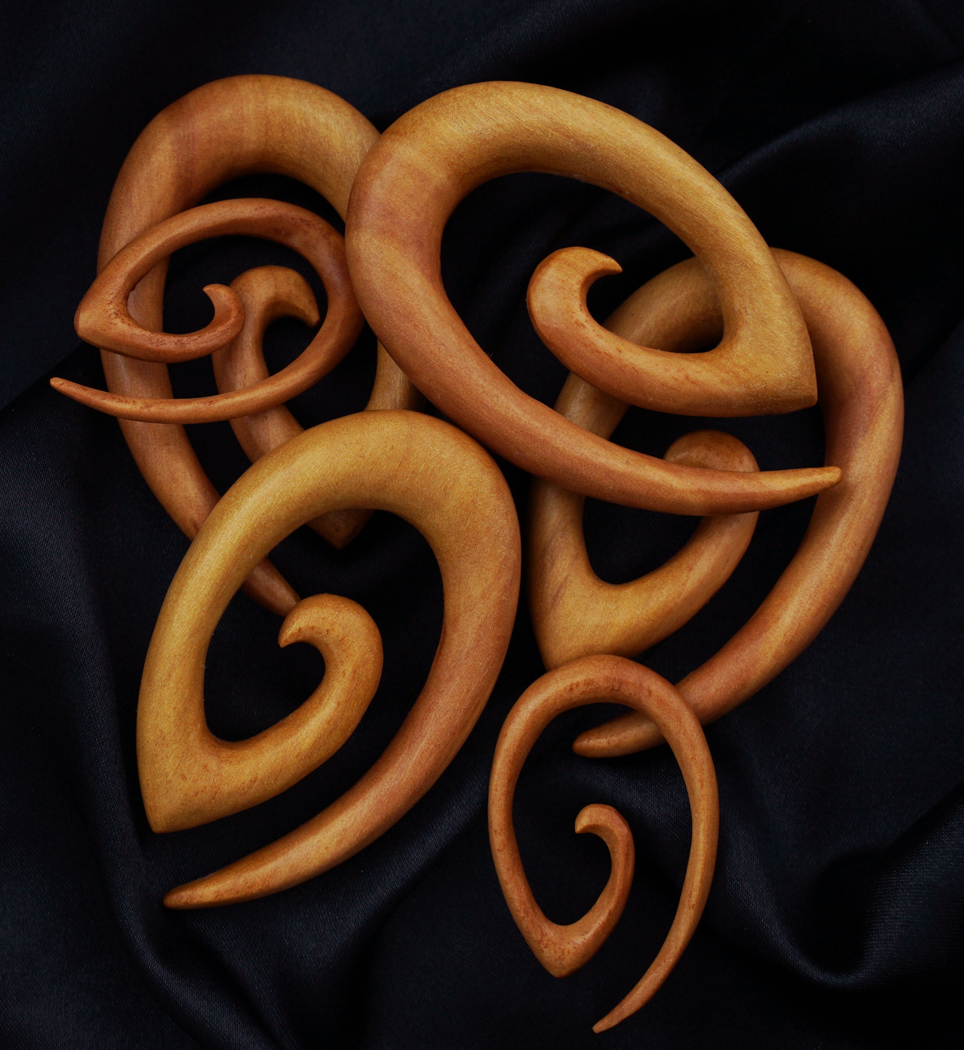 Saba Wood Oval Spirals