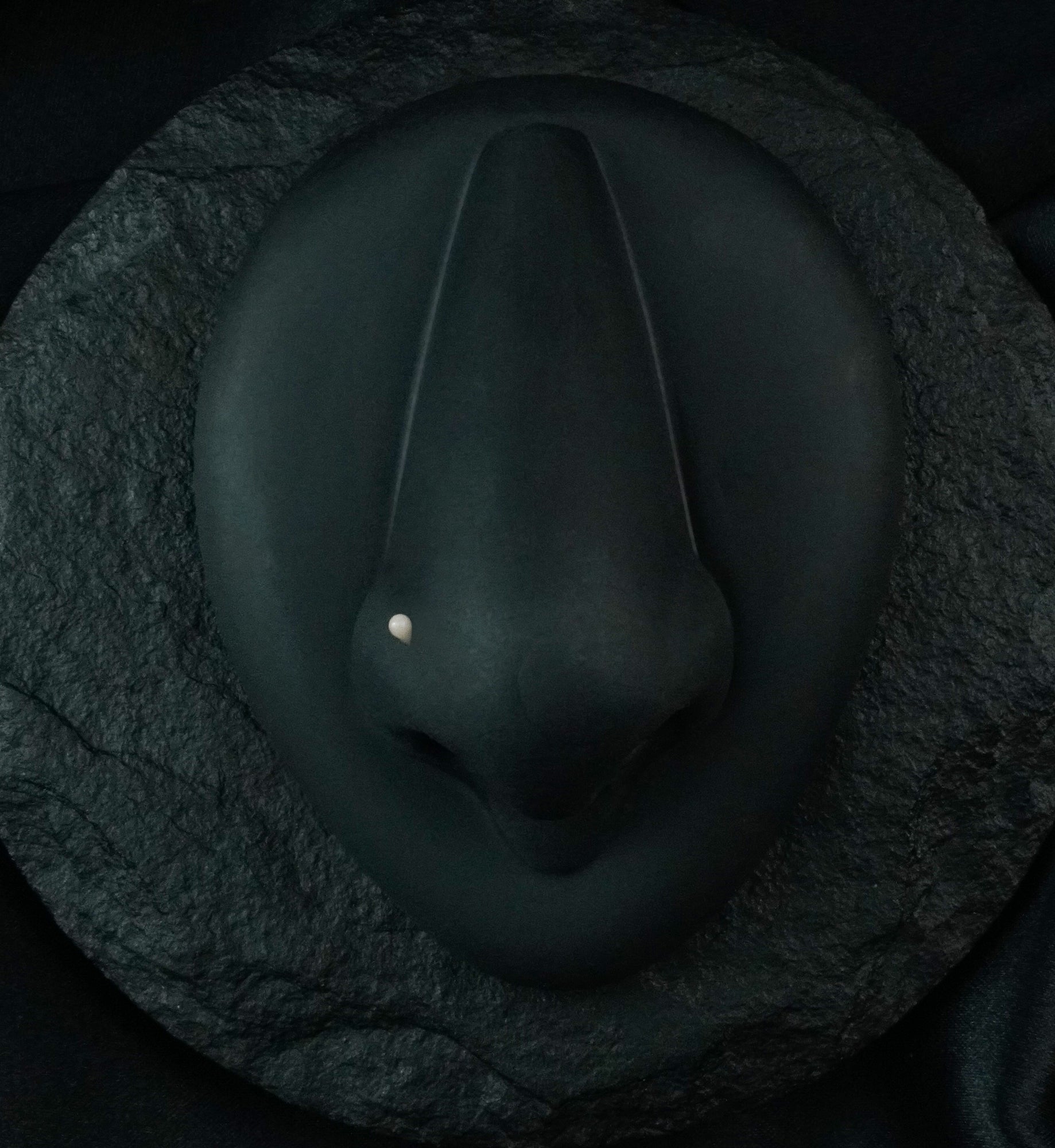 Sand L Bend Glass Nose Ring