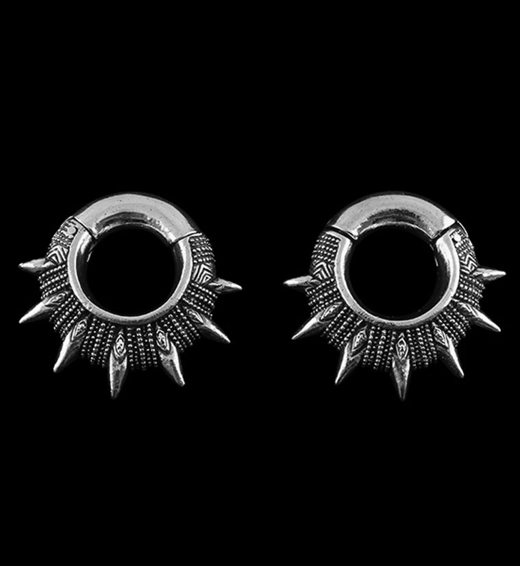 Apex White Brass Hinged Ear Weights