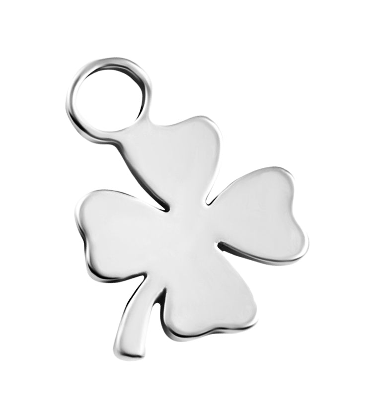Lucky Clover Stainless Steel Charm