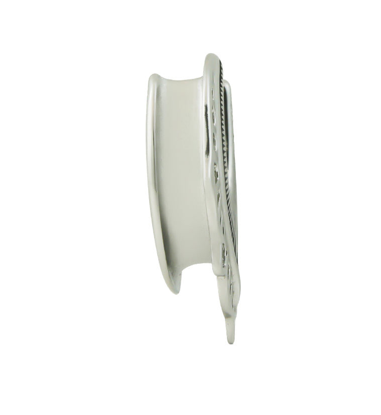 Ornate Shield Stainless Steel Saddles