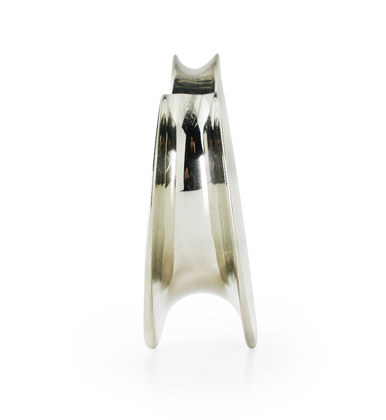 Spiral White Brass Saddles