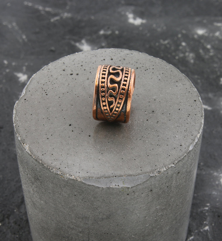 Sinuous Copper Ear Cuff