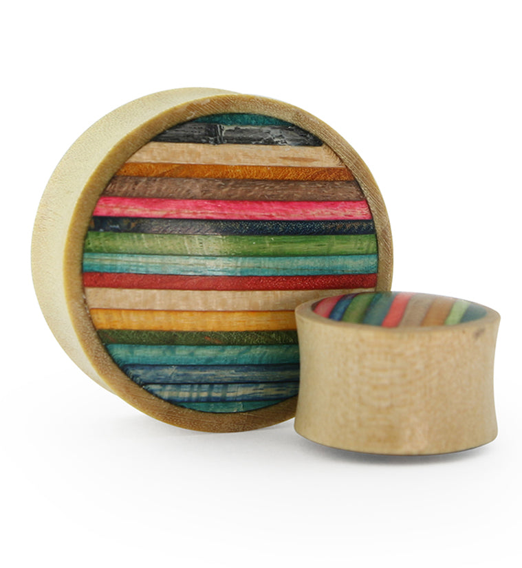 Blonde Wood Skateboard Plugs