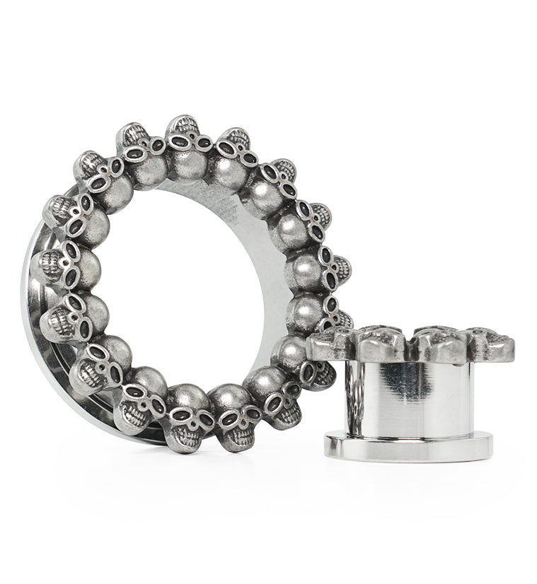 Skull Lined Stainless Steel Tunnels