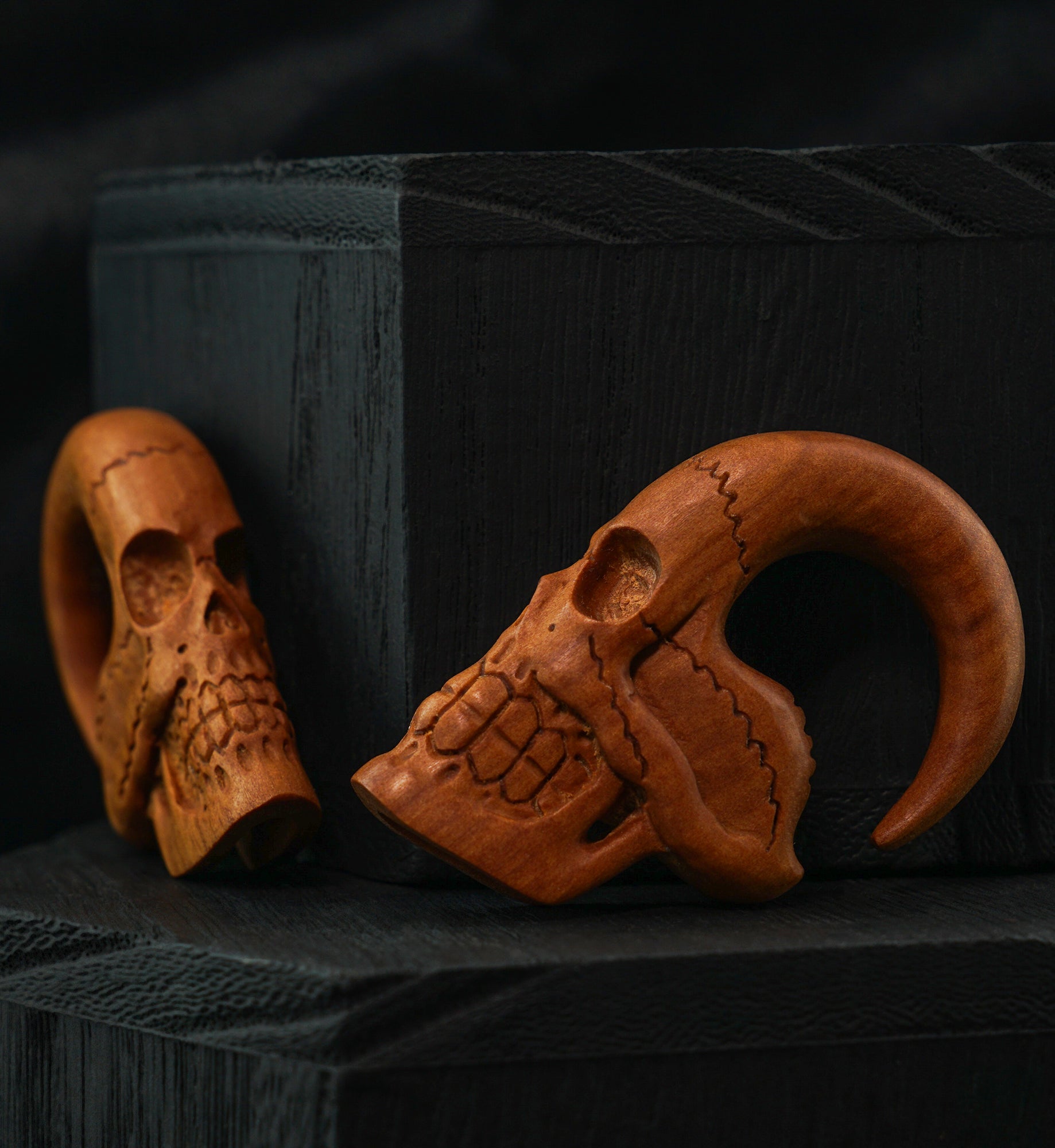 Skull Saba Wood Hangers