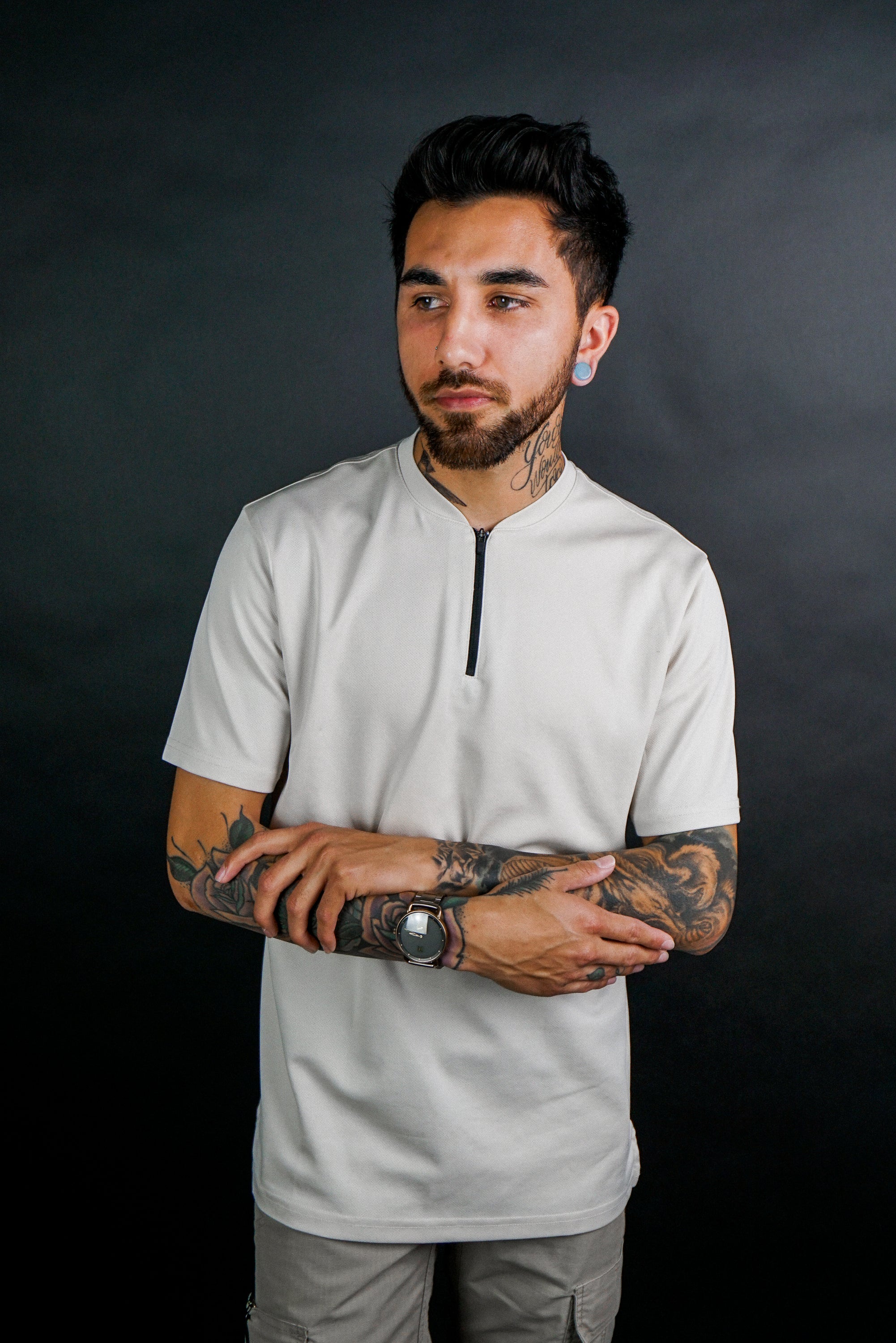 Sky Blue Glass Double Flare Plugs