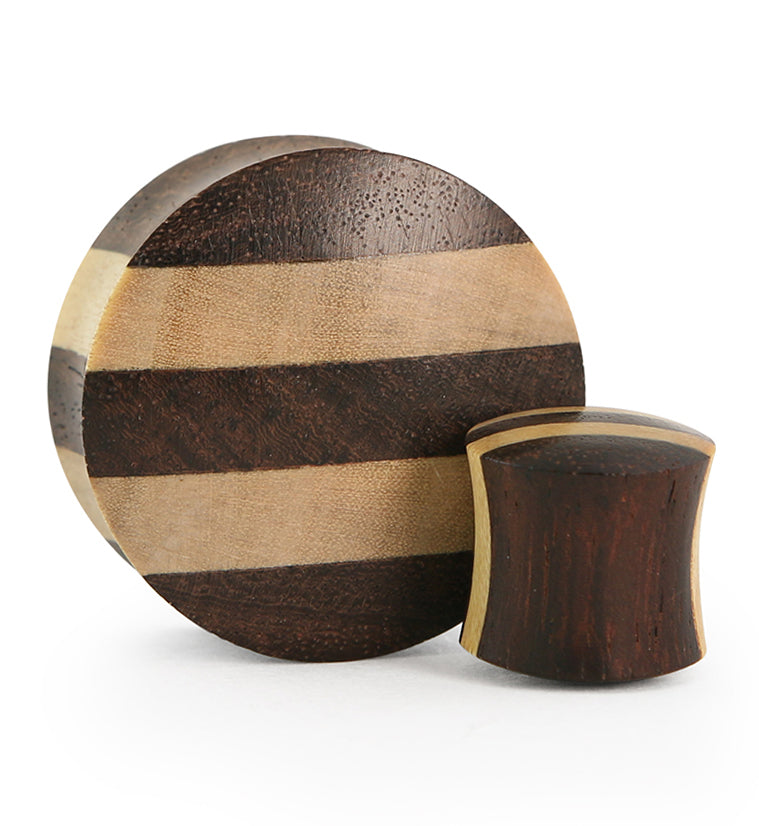 Sono & Pangal Striped Wood Plugs