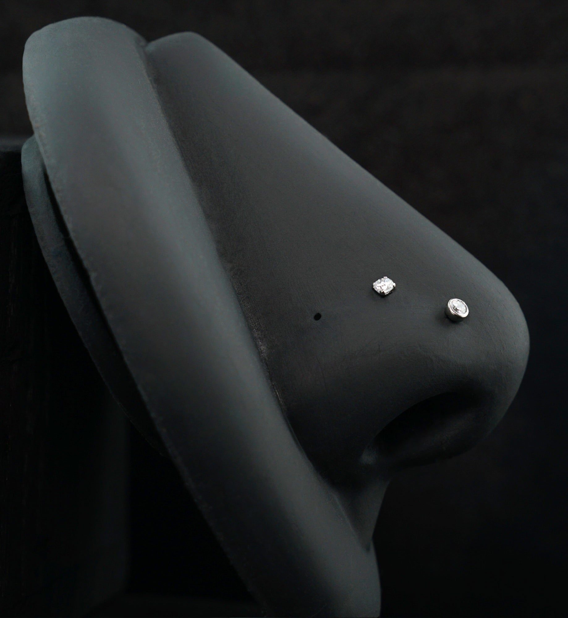 Star Flower Clear CZ Stainless Steel L Bend/Stud/Hoop Variety Pack (6 Pack)