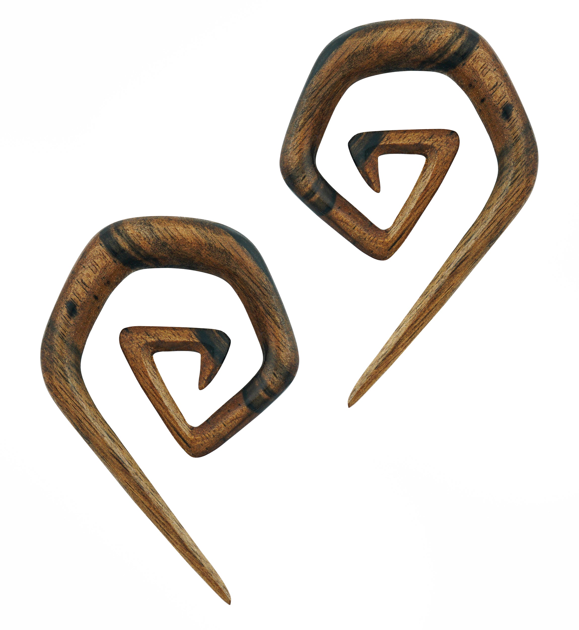 Straight Edge Wooden Spirals