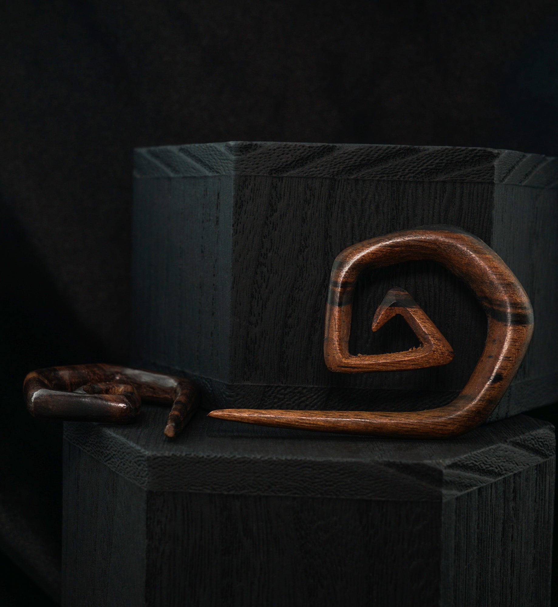 Straight Edge Wooden Spirals