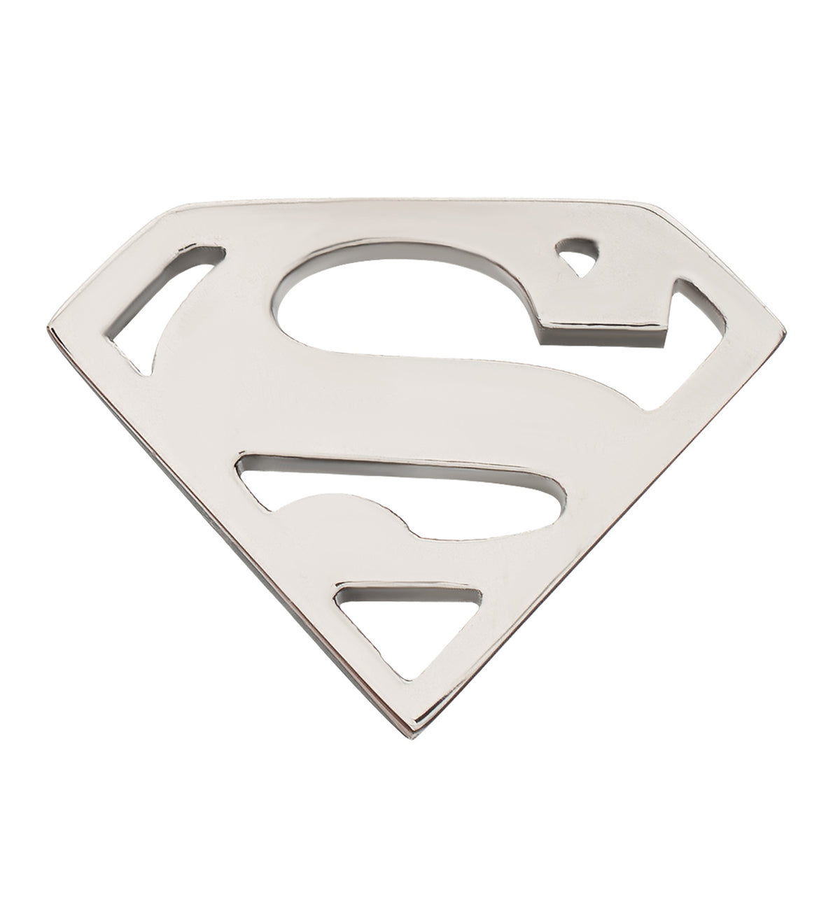 Superman Logo Titanium Threadless Top by Urban Body Jewelry
