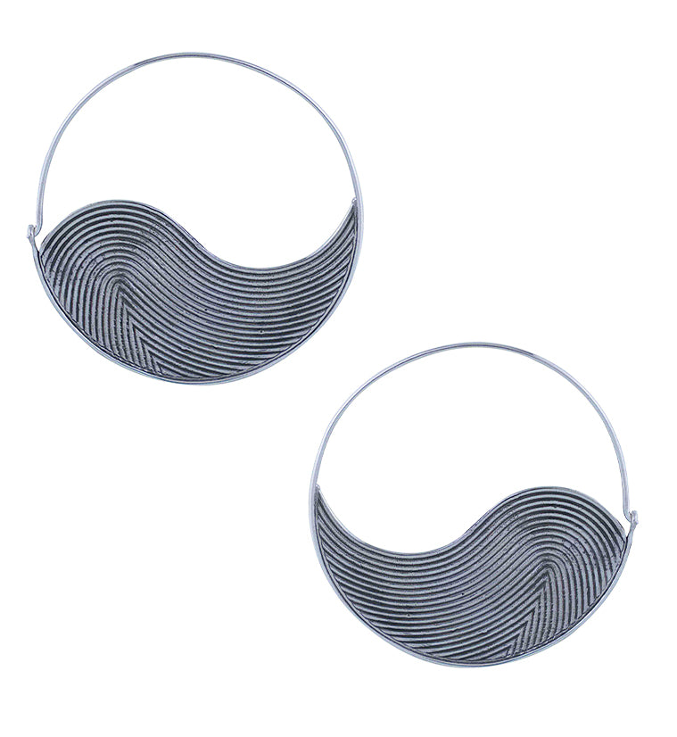 Swell White Brass Earrings/Hangers