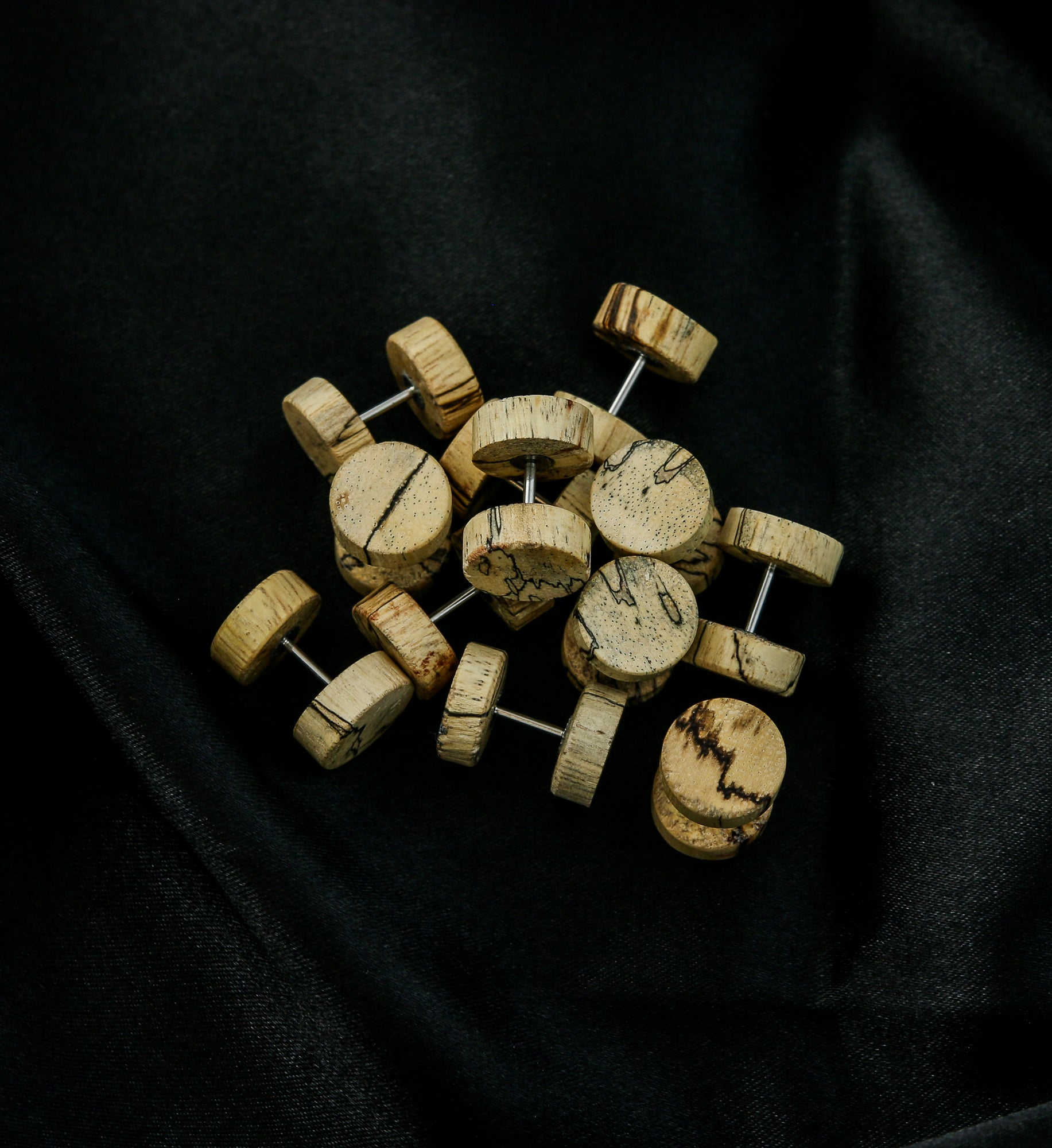 Tamarind Wood Fake Gauge Plugs