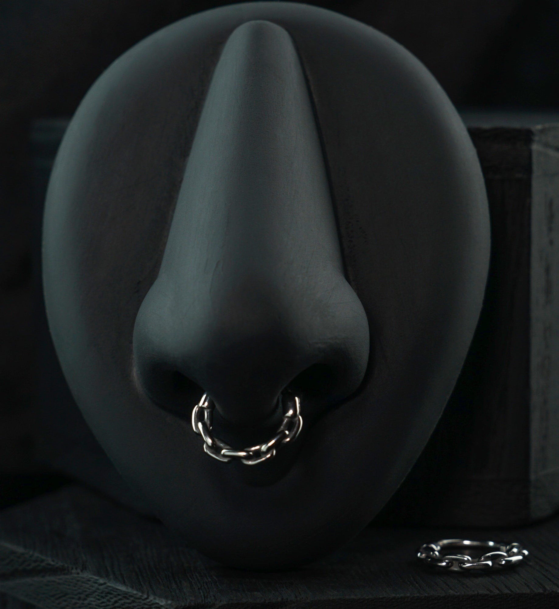 Thick Chain Link Stainless Steel Hinged Segment Ring