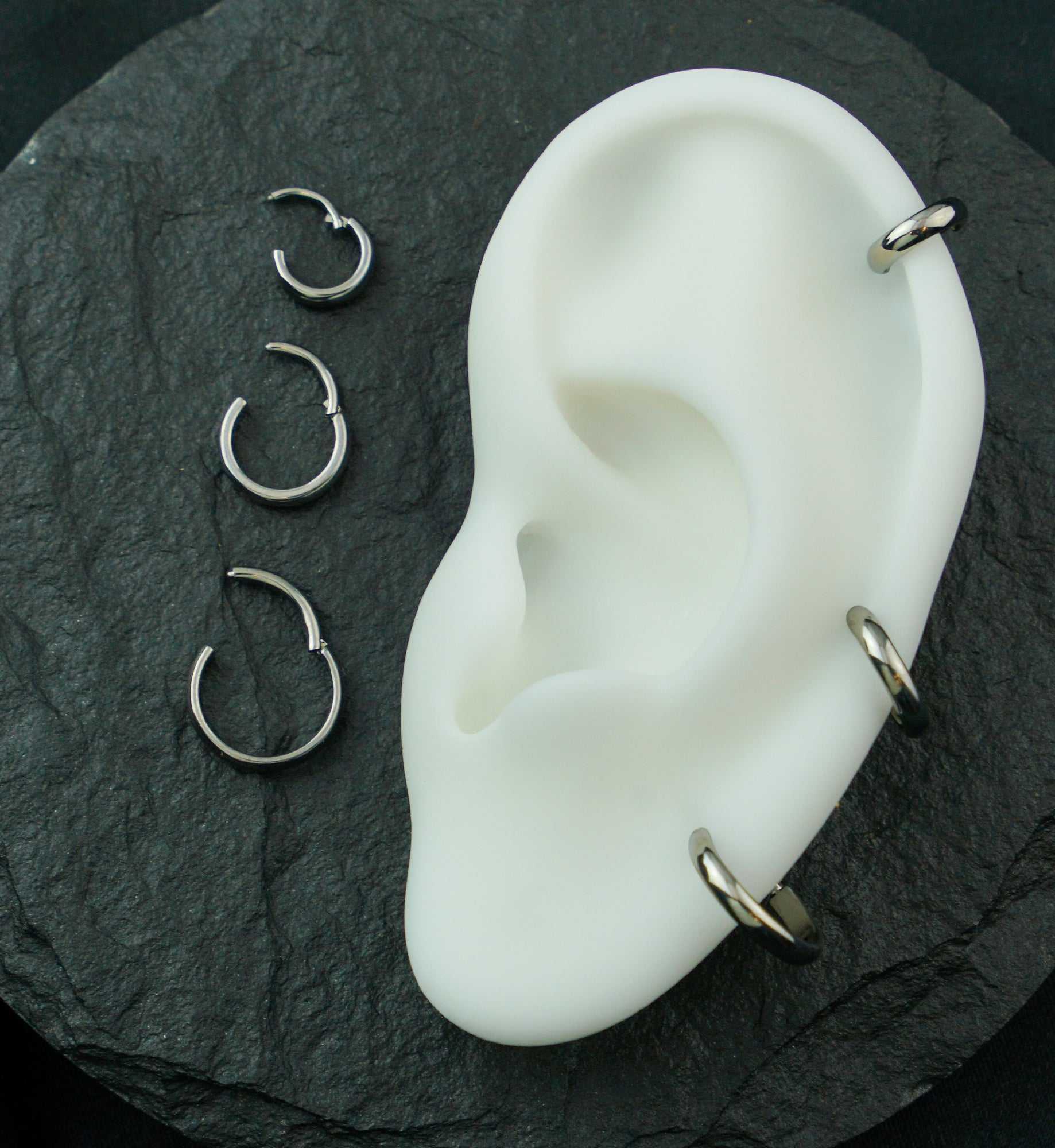 Thick Rim Titanium Hinged Segment Ring