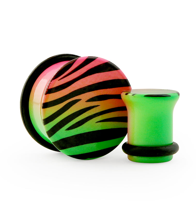 Neon Tiger Single Flare Plugs