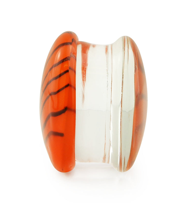 Tiger Orange Glass Plugs