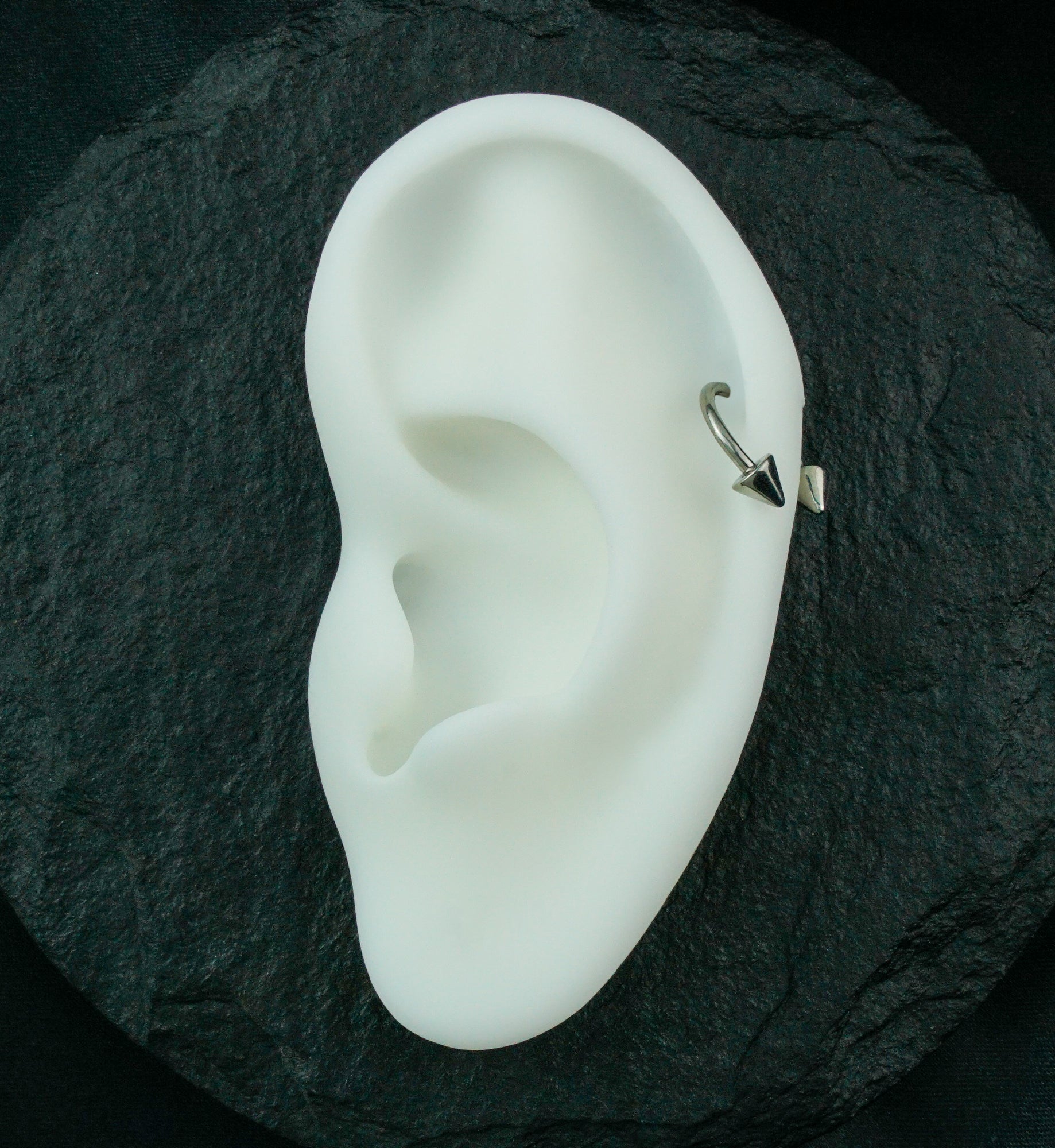 Titanium Spiked Circular Barbell