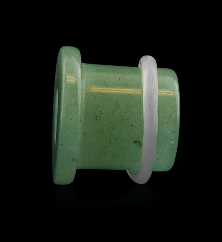 Aventurine Stone Single Flare Tophat Tunnels