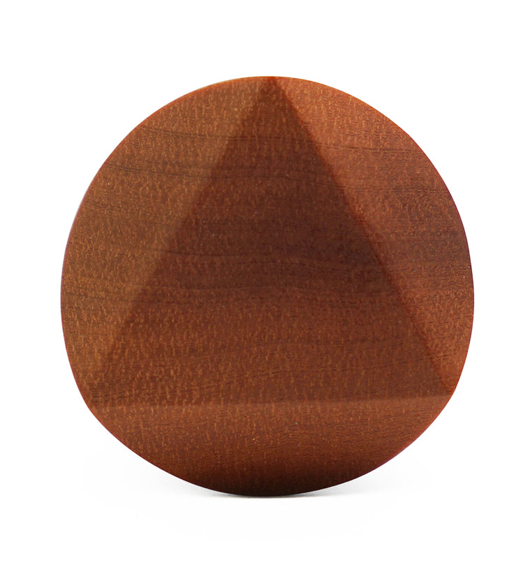 Saba Wood Embossed Triangle Plugs