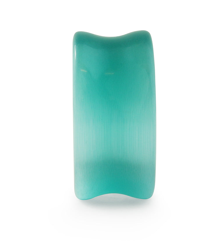 Turquoise Cat's Eye Glass Plugs