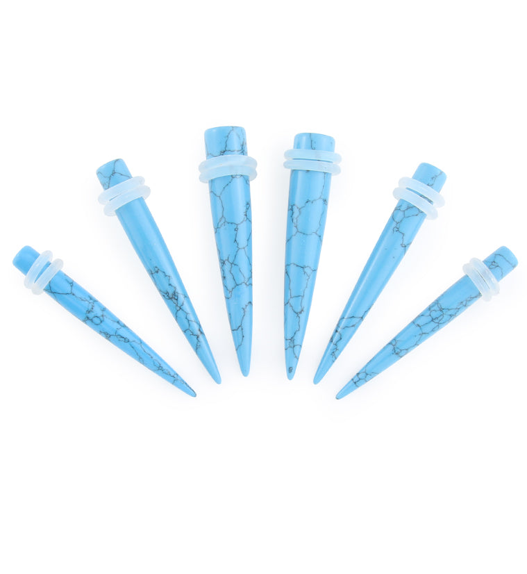 Howlite Turquoise Stone Taper