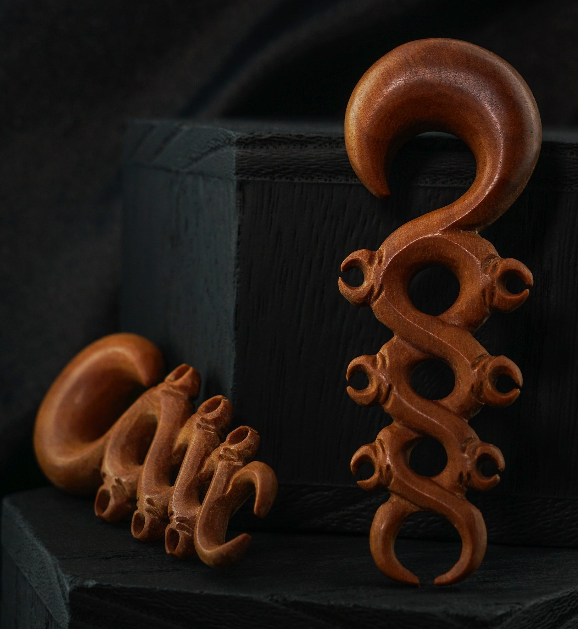 Twisted Pest Wooden Spiral Hangers